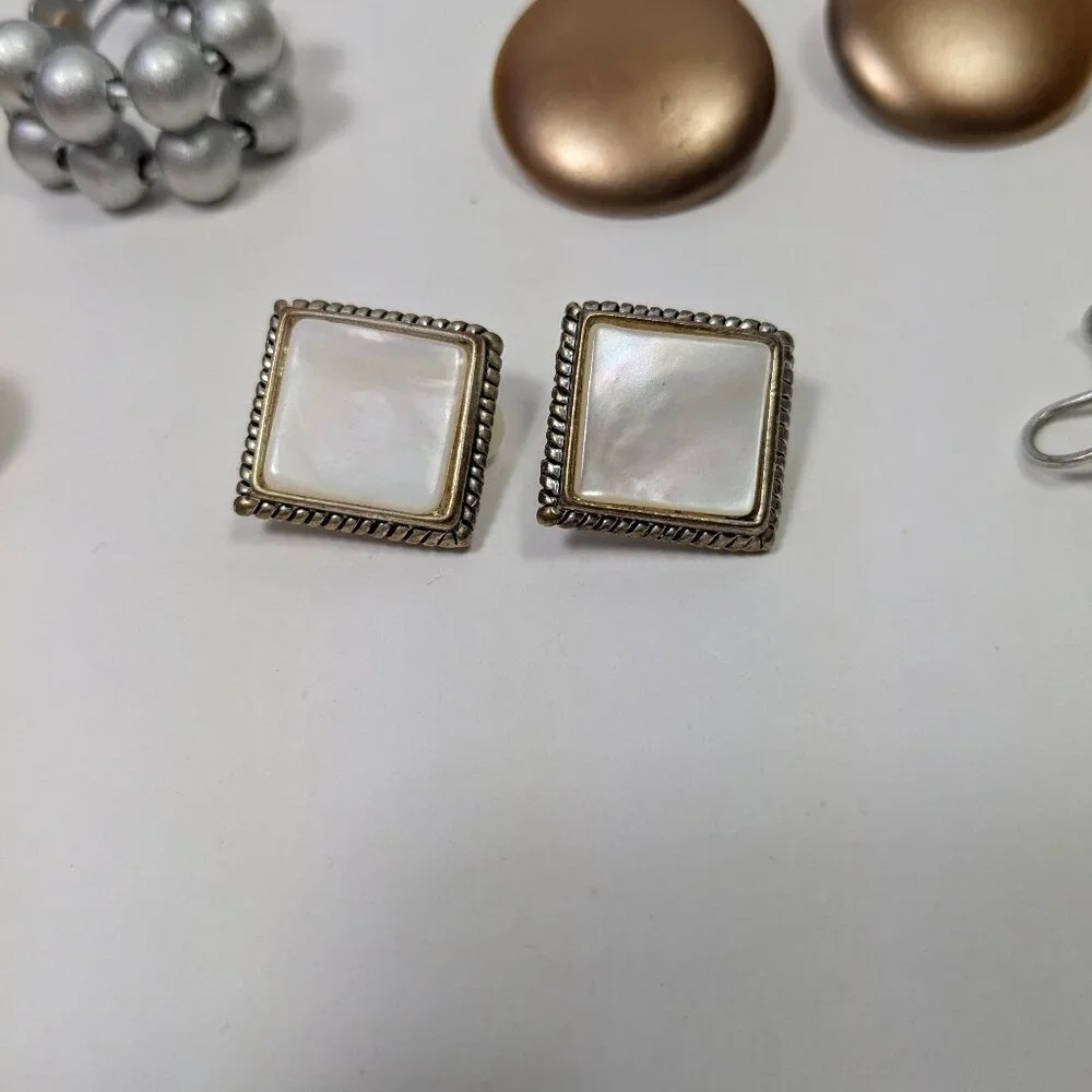 Clip On Earring Lot 5  Fashion Jewelry  Ready to Wear Variety Colors Styles